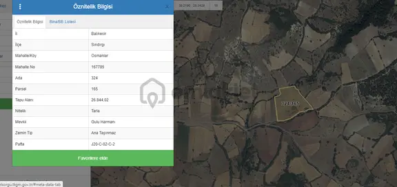 Balıkesir Sındırgı Osmanlar'da Yola Cephe 26.814m2 Fırsat Tarla 2