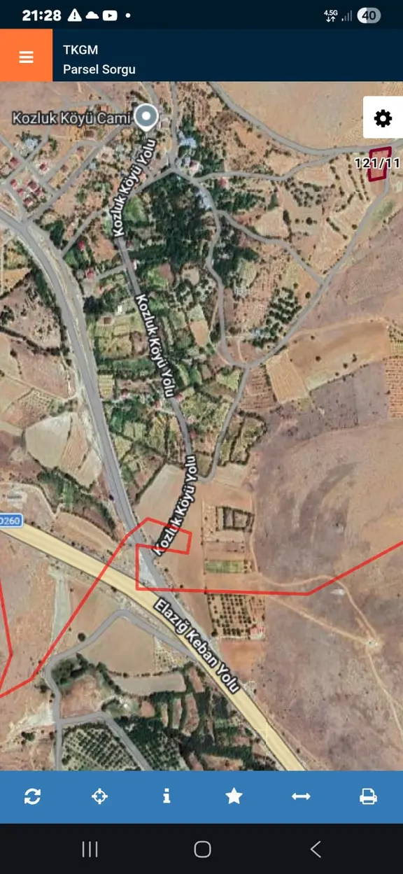 Elazığ Merkez Kozluk Köyü Ada 112 Parsel 11