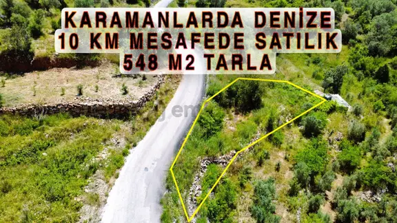 Alanya Karamanlar'dasatılık 548 M2 Tarla 1