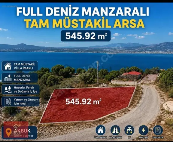 Akbük’ün Kalbinde, Eşsiz Deniz Manzaralı Yatırım Fırsatı! 1