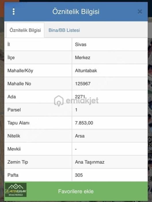 Altın Emlak'tan Altuntabak Mahallesinde Arsa
