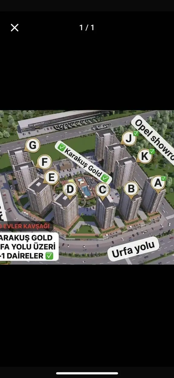 Kayapınar Bölgesi 500 Evler Karakuş Gold Viora 2