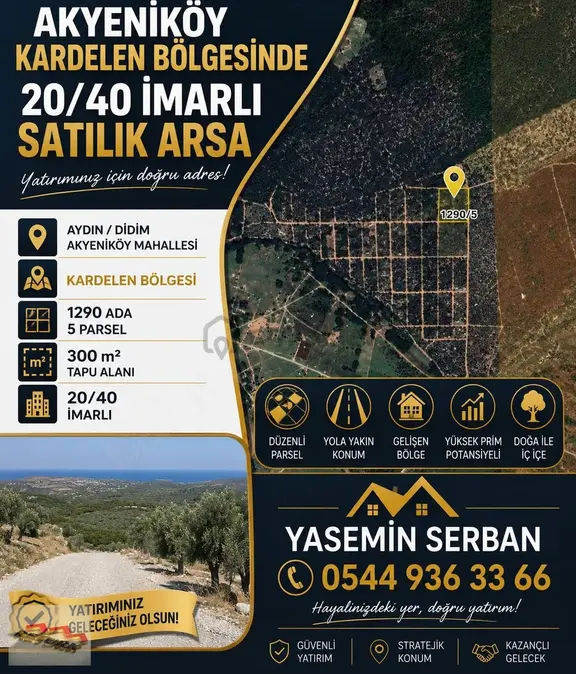 Akyeniköy Kardelen Bölgesinde 300 M² İmarlı Arsa Fırsatı 1