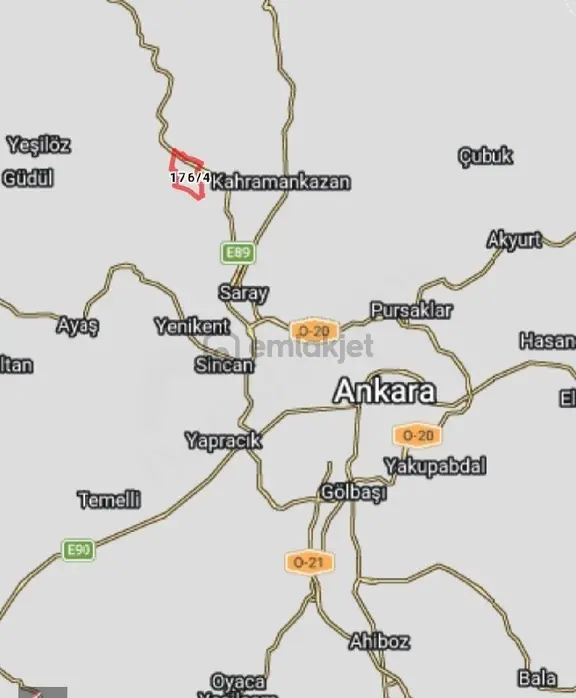Ankara Ayaş Evci'de 517 M2 Satılık 1