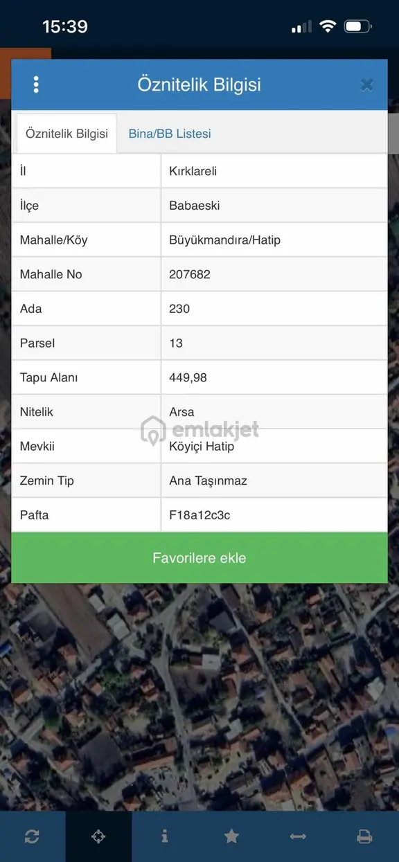 Kırklareli Babaeski Büyükmandıra'da 450 Metre Tek Tapu Arsa 2