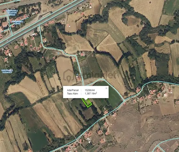Fetanet Emlak'tan Sarımsaklıda Yatırımlık 1.400 M2 Tarla 2