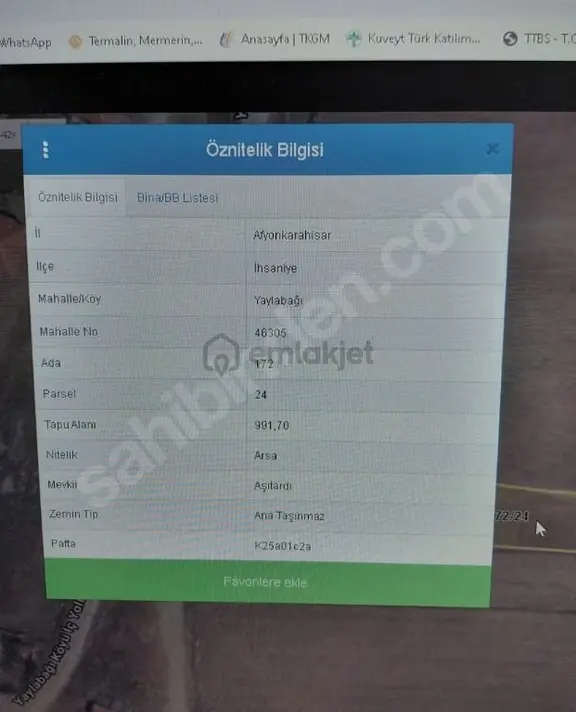 Yaylabağı Satılık 2 Adet Yan Yana İmarlı Arsa 2