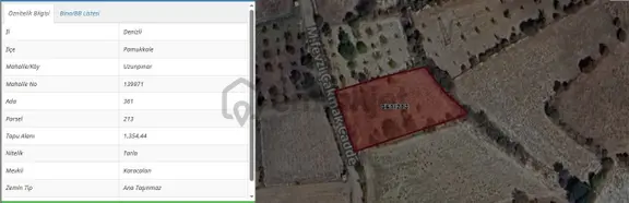 Uzunpınar Da Kadastro Yolu Açık Satılık Tarla - 1354 M² 1