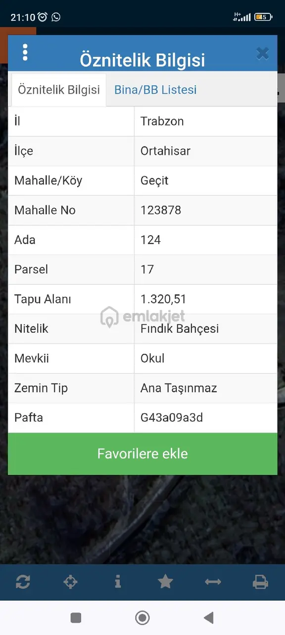 Trabzon Geçit Köyünde Satılık 1.320 M2 Arazi, 2