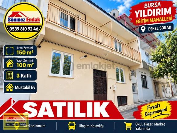 Yıldırım Eğitim Mh Eşkel Sk Satılık İkikatlı 350m2 Müstakil Ev 1