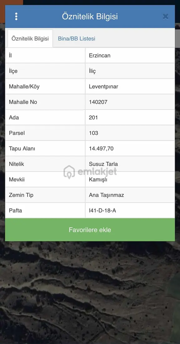Erzincan İliç Leventpınar Köyünde Satılık Tarlalar 2