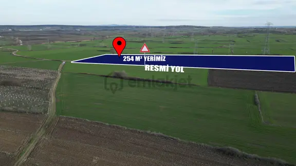 Tekirdağ Saray Edirköyde Tarladan 254 M² Hisse 1