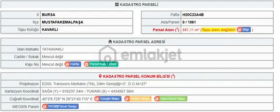Tatkavaklı'da Kısmen Yerleşik Konut Alanında Satılık Arsa 1