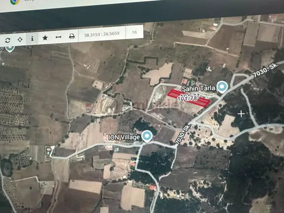 A24 Site Emlak ;urla Barbaros Köyü Yola Cepheli 4132 M2 Tarla 2