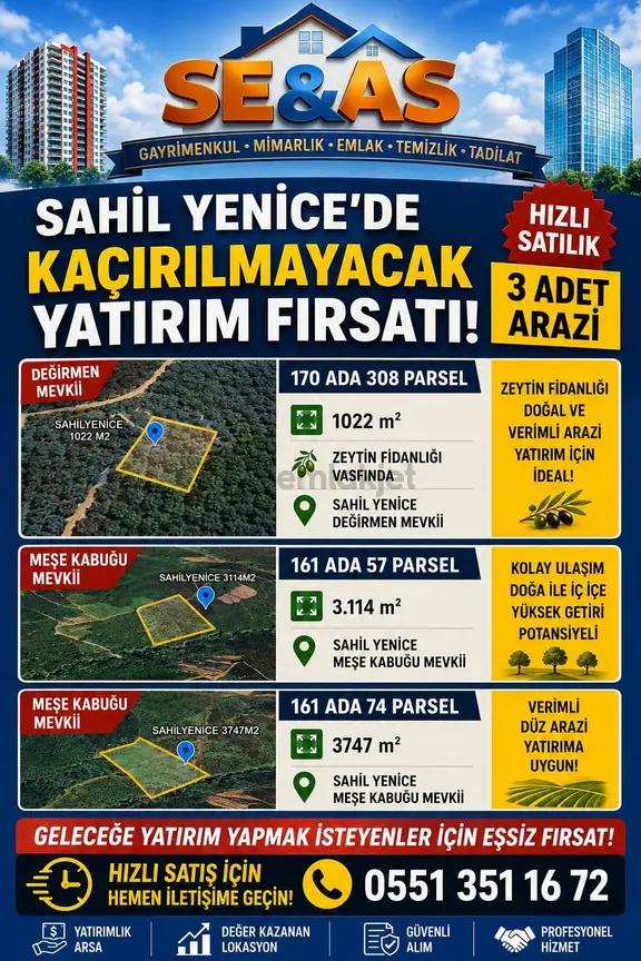 Se&as Exclusıve: Bandırma Sahil Yenice'de 3 Adet Değerli Lokasyonda Tarla 2