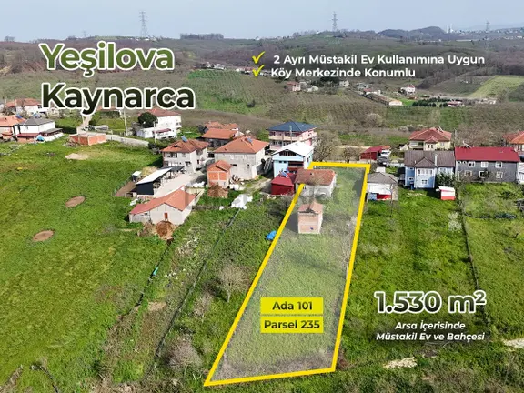 Ak Emlak'dan 1.530 M2 Arsa İçinde Tek Katlı Betonarme Ev Ve Ahır 2