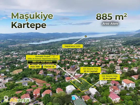 Kartepe Maşukiye'de Satılık Göl Manzaralı İmarlı Arsa 1