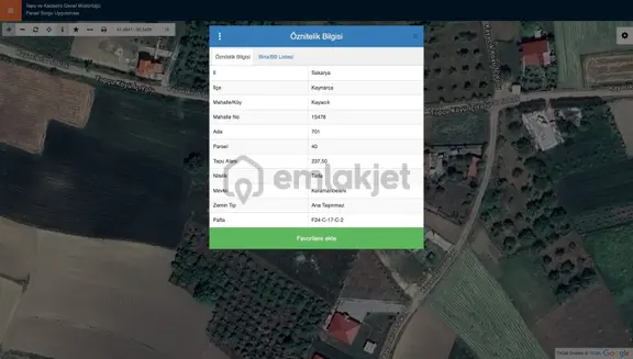 Kayacık'da İmarın Tam Sınırda 237 M2 Manzaralı Elektrik Su Var 2