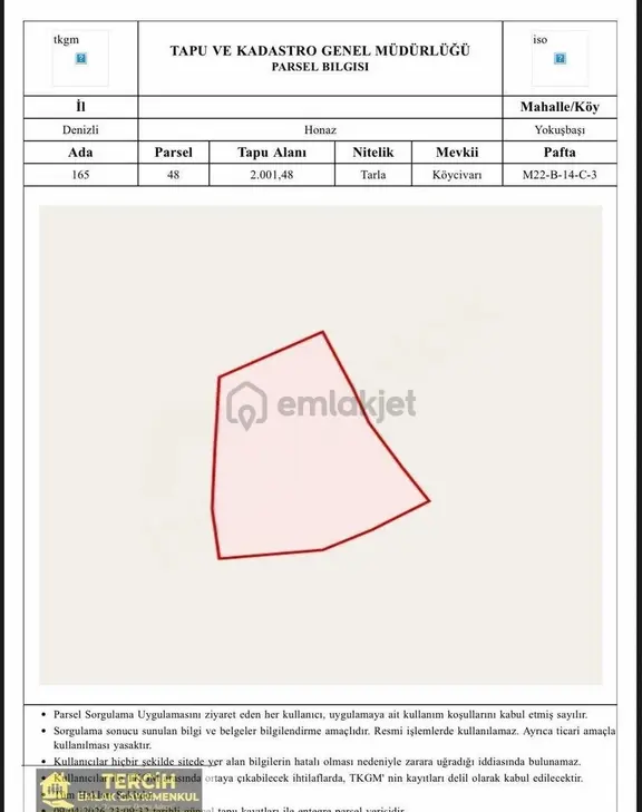 Yokuşbaşında Gelecek Vadeden Yatırımlık Tarla 2000 M² 2