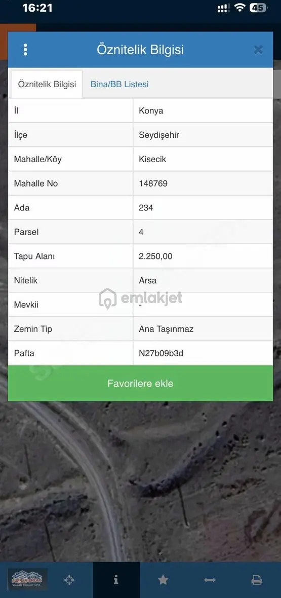 Seydişehir Kisecik Organize Ahırlı Bölgesinde Arsa 2