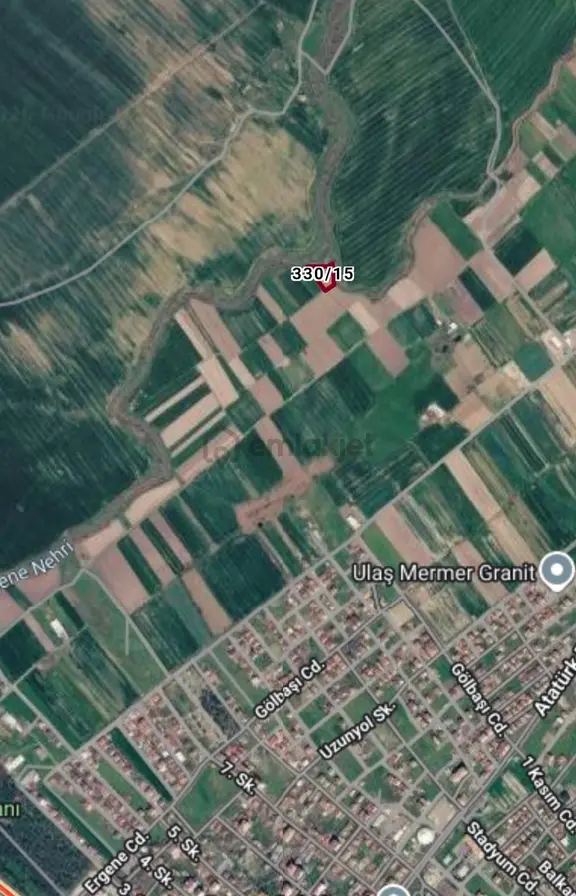 Ergene Ulaş'ta Ergene Nehir Mevkii 2.240 M² Satılık Tarla! 1