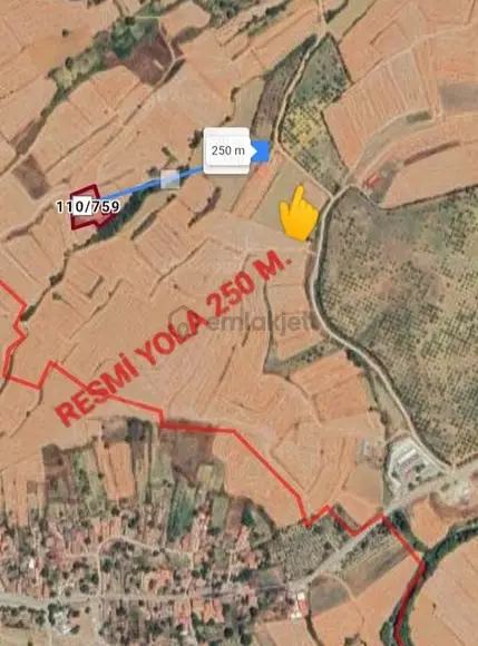 Malkara Sağlamtaş Köyünde, Köye Yakın Çok Amaçlı Satılık Tarla 2