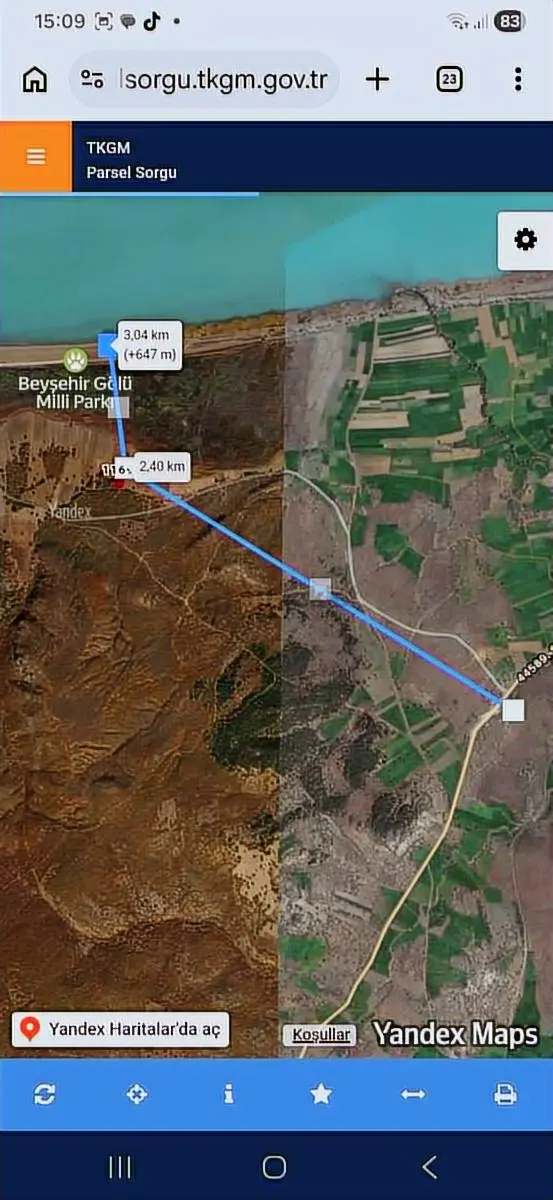 Konya Beyşehir Üstünler'de 2999 M2 Satılık Tarla 2