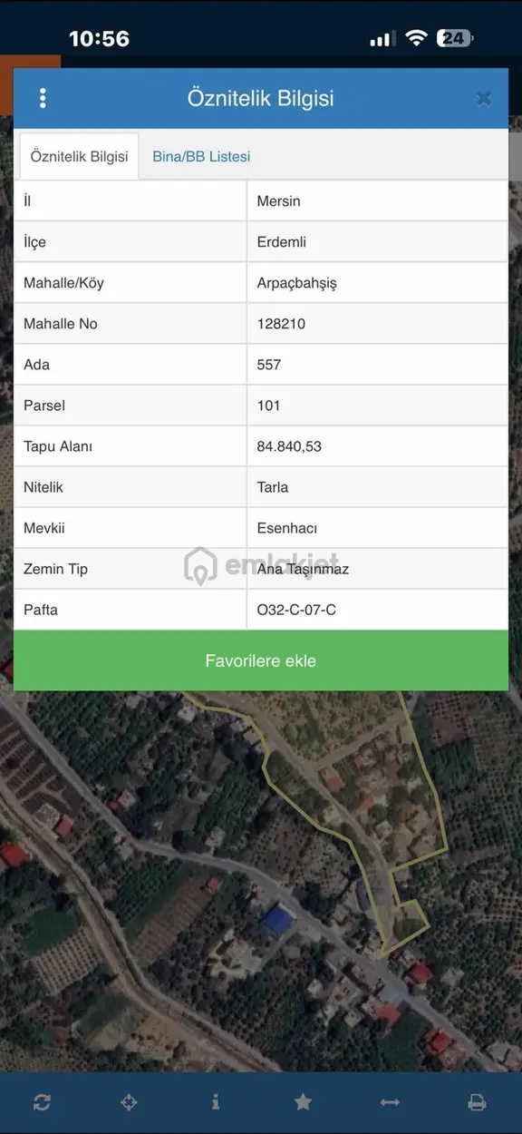 |ctn| Mersin Erdemli Arpaçbahşiş'de 1800m2 Kaçmaz Fırsat Tarla 2