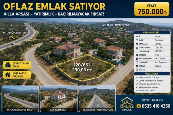Oflaz Emlaktan Satılık Villa Arsası 2