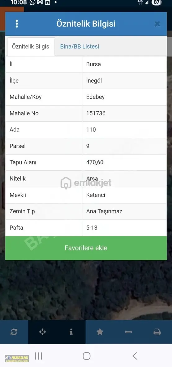 Akbaşlar Gayrimenkul Den Edebey Mahallesinde Satılık Arsa 2