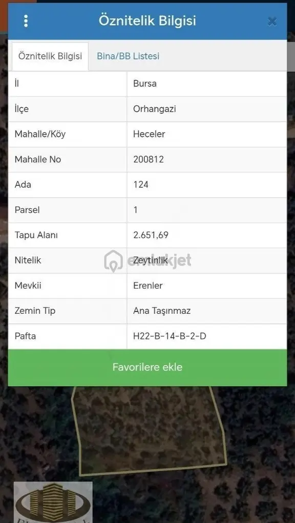Hecelerde 2651 M² Satılık Arsa 2