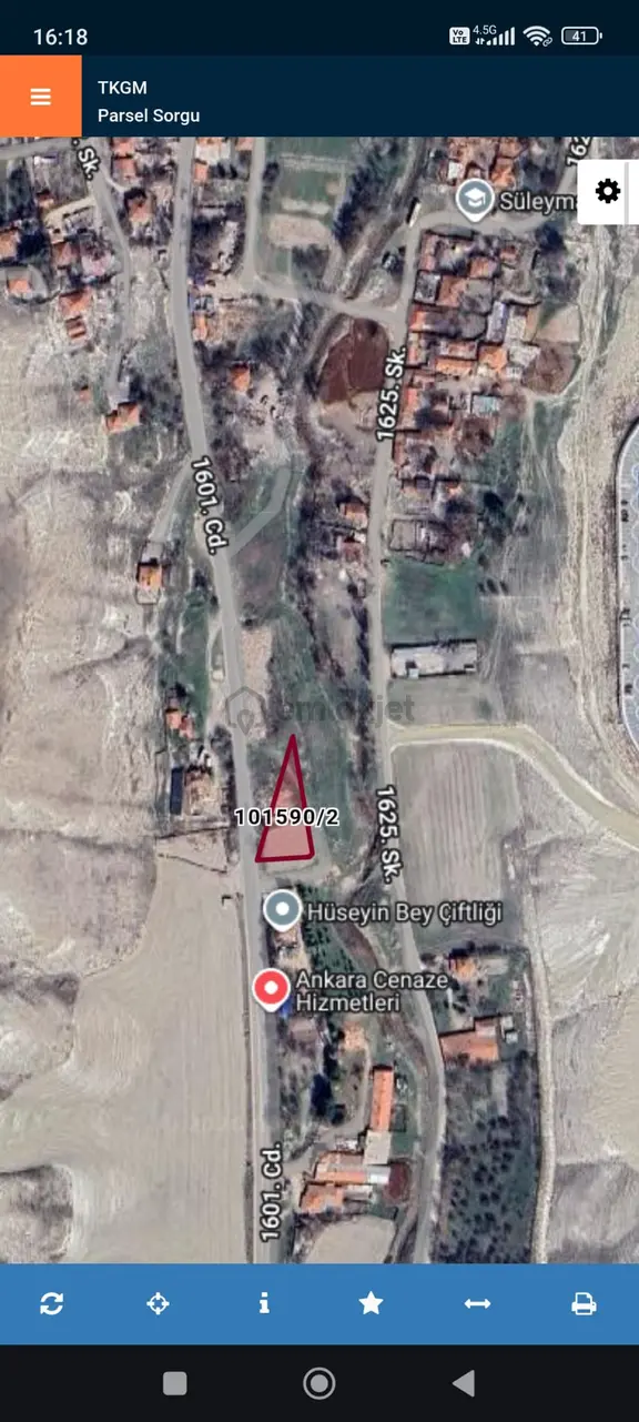Sincan Saraycık Mahallesinde 18 M2 Satılık Yaşil Alan Hissesi 1