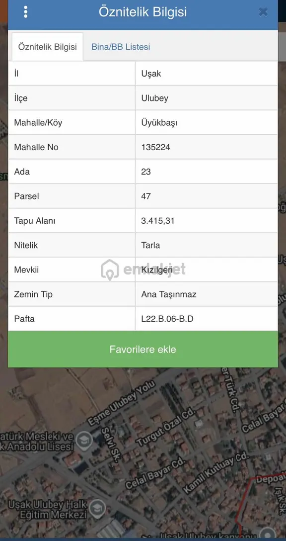 Favori'den İlçe Dibi Yatırımlık Hobi Bahçelik 3415 M2 2