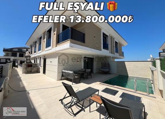 Didim Efeler'de Full Eşyalı Lüks 3+1 Villa 1