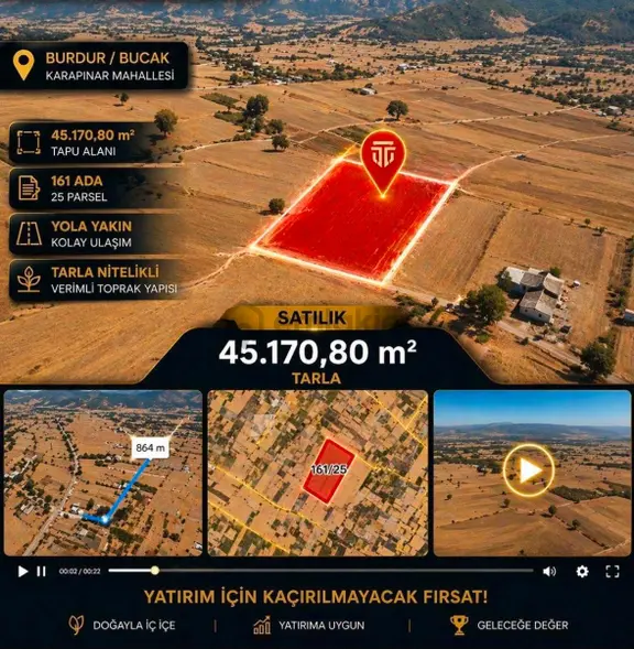 45 Dönüm Kısmı İmarlı Arazi 1