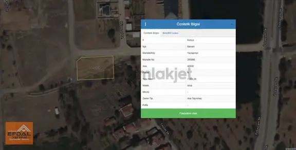 Efdal Yatırım Gayrimenkulden Yaylapınarda 8 Dairelik Arsa!!! 1