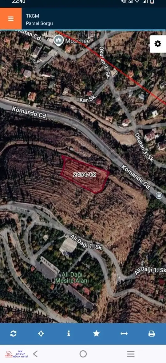Talas Harmanda Harika Lokasyonda Yatırım Fırsatı Satılık Arsa 1