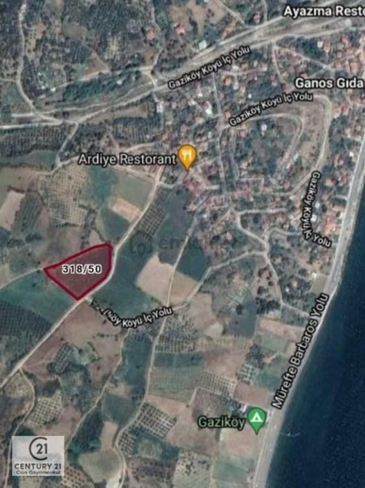 C21 Cius; Tekirdağ Şarköy Gaziköy'de Yola Cephe 452m2 1