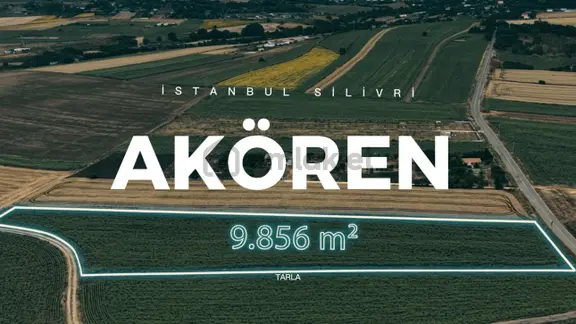 Silivri Akörende Yola Sıfır 9.856 M² Satılık Tarla 1