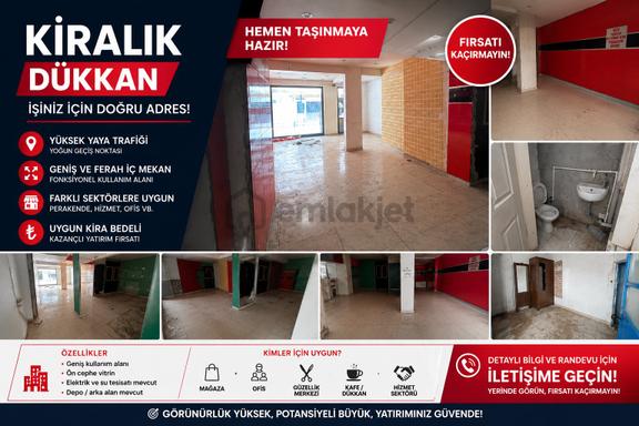 Utku Mah.çarşı İçinde Merkez Lokasyonda 90m2 Batarlı Dükkan 1