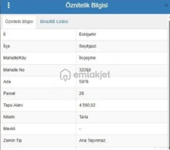 Duygu Emlak'tan Seyitgazi İkiçeşme Mahallesin'de Satılık Tarla 2