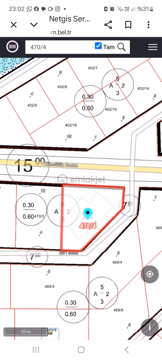 15 Metre Bulvar Üstü Yatırımlık Ve Müstakil 3 Kata Uygun İmarlı 2