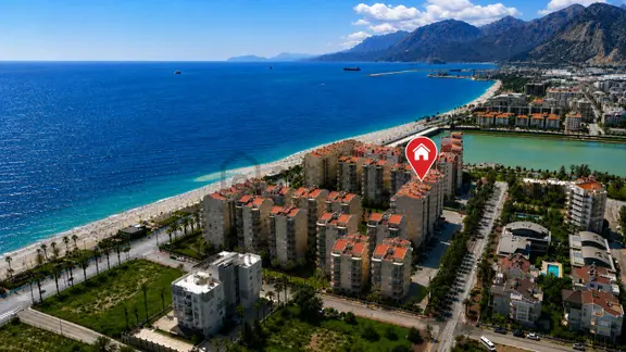 Antalya Konyaaltı Sahili Lal Sitesi Full Deniz Ve Havuz Manzaralı Satılık Daire 1