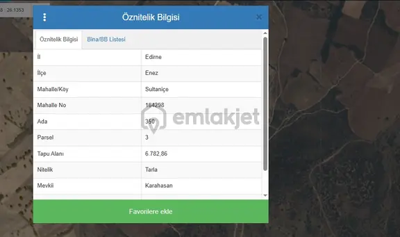 Rw Patik Gayrimenkulden Sultaniçe Köyünde 6.782m2 Satılık Tarla 2