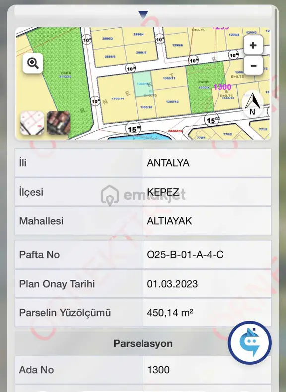 Varsakda Yatırımşık İmarlı Arsa 8 Dairelik 1