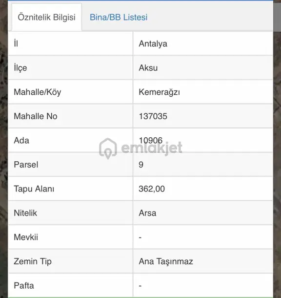 Emre Garıp'ten Larahıll Arkası Fırsat Satılık Arsa 362 M 2