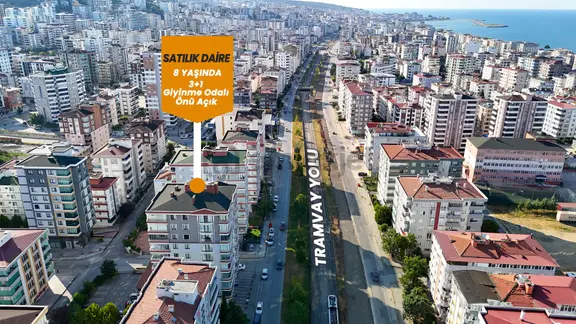 Tramvaya Cephe Çok Geniş Giyinme Odalı 3+1 Daire 2