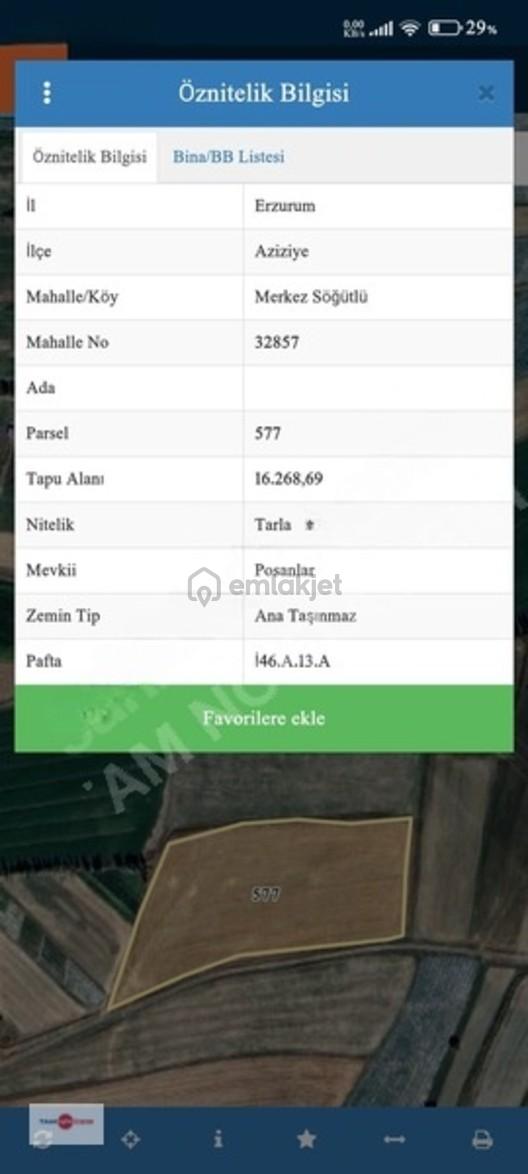 Tam Nokta Kent'ten Merkez Söğütlü Mahallesi'nde Satılık Tarla! 1