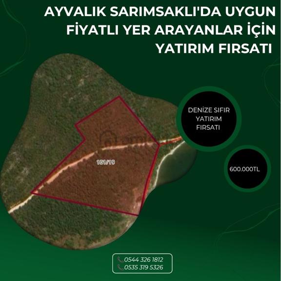 Ayvalıık Sarımsaklı'da 530m2 Hisseli Arsa