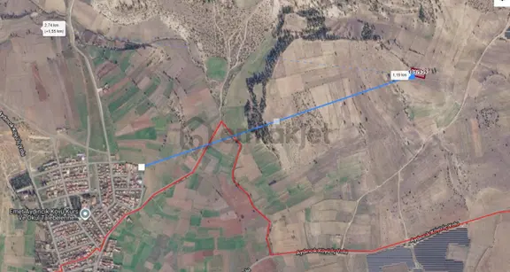 Kütahya Emet Aydıncık Meydan'da Tek Tapu 1.800 M² Satılık Arazi 2